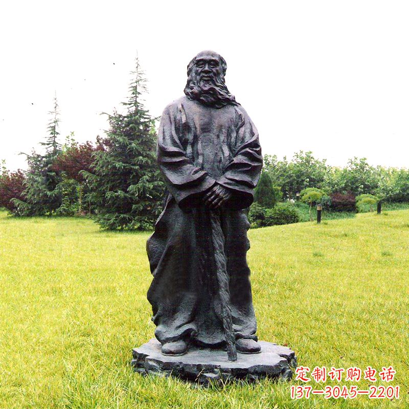 绵阳张大千铜雕像-公园近代名人著名人物雕塑