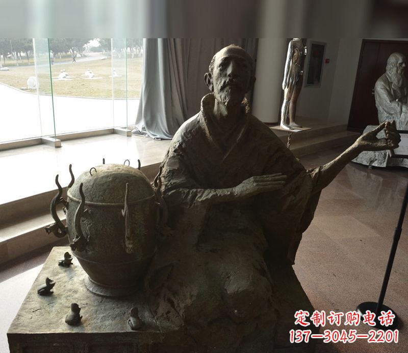 绵阳张衡铜雕