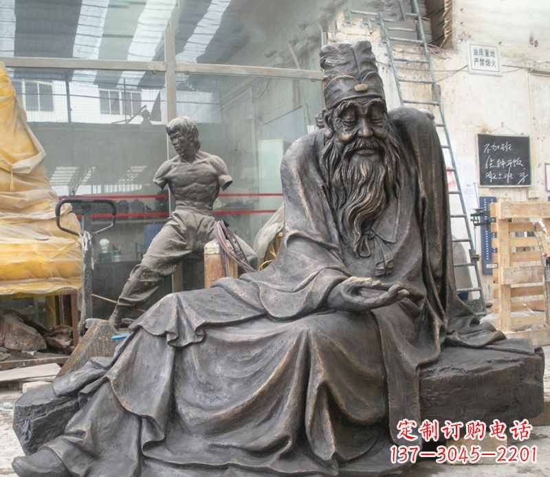 绵阳张仲景铜雕
