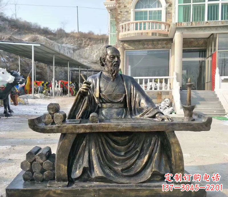 绵阳张仲景铜公园雕