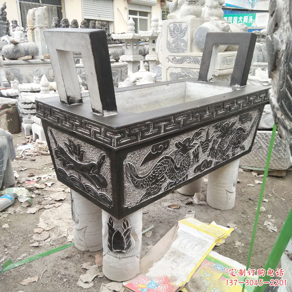 绵阳长方形石雕香炉