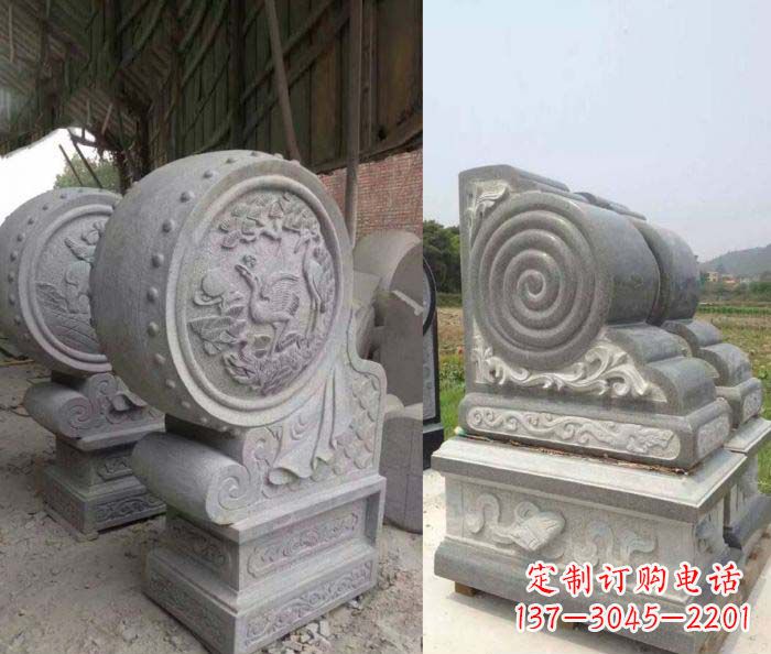 绵阳招财抱鼓石大理石门墩