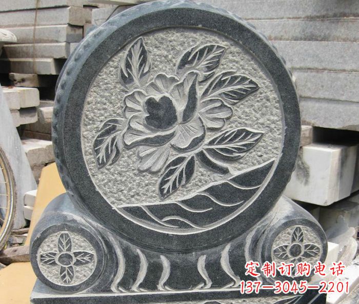绵阳招财抱鼓石仿古石门墩