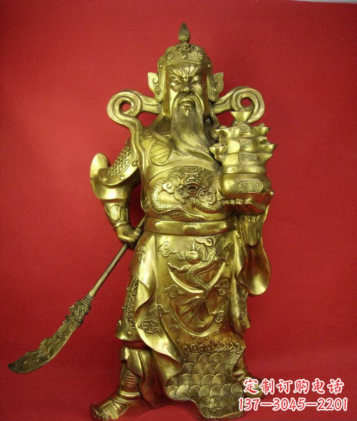 绵阳招财关公铜雕