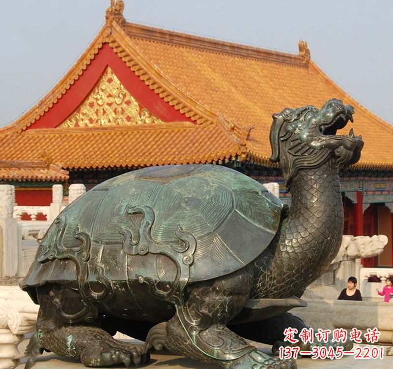 绵阳招财龙龟铜雕塑