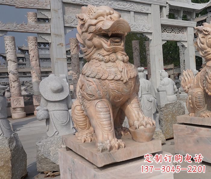 绵阳招财瑞兽麒麟石雕 (3)