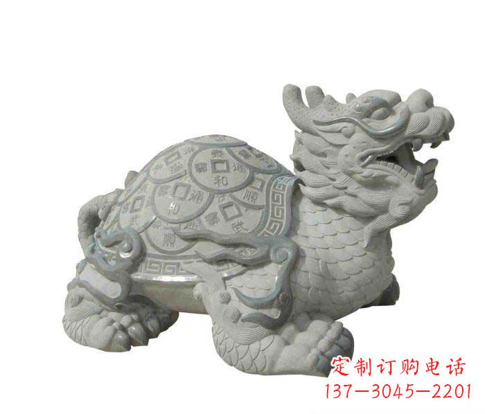 绵阳招财神兽大理石龙龟石雕