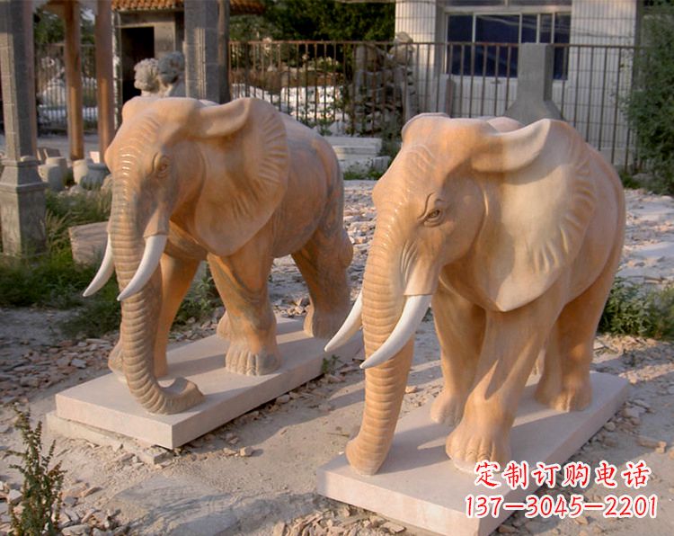 绵阳招财石雕大象