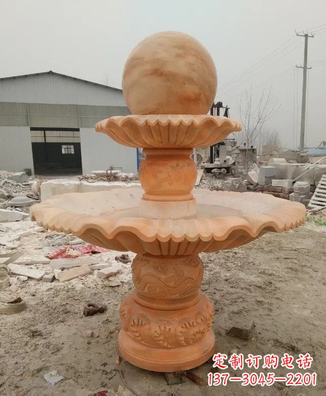 绵阳招财双层风水球石雕
