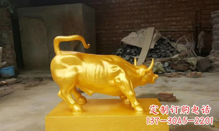 绵阳招财铜牛雕塑 (2)