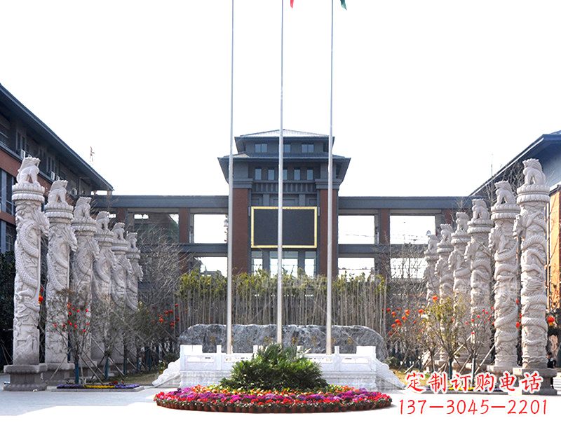 绵阳中国华表雕塑-校园园林广场景观装饰雕塑