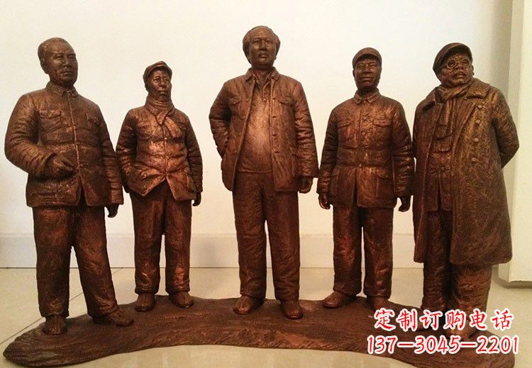 绵阳中国近代伟人系列铜雕像