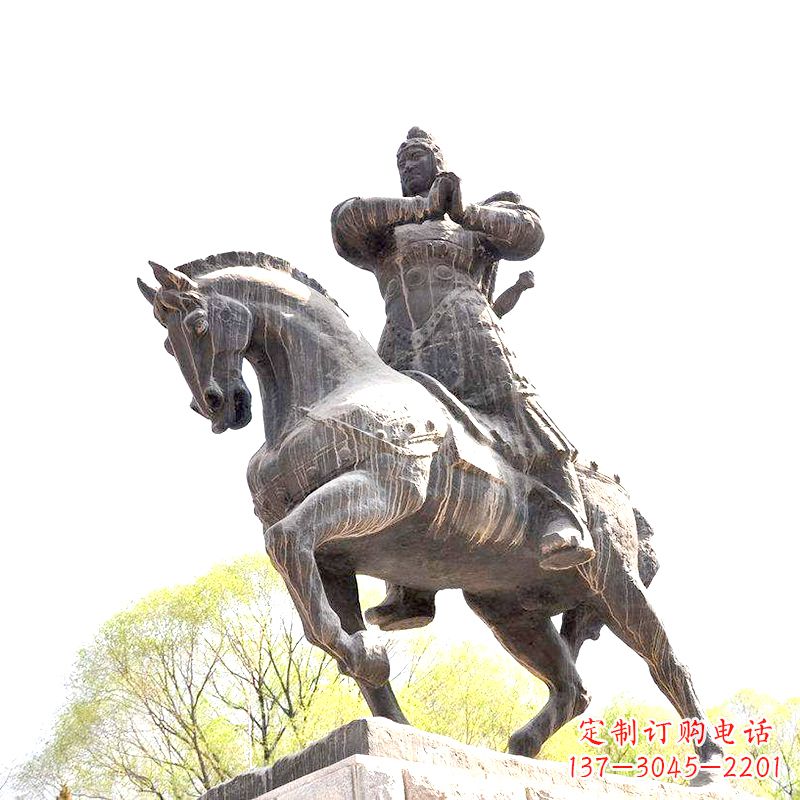 绵阳中国历史名人民族英雄霍去病铜雕塑