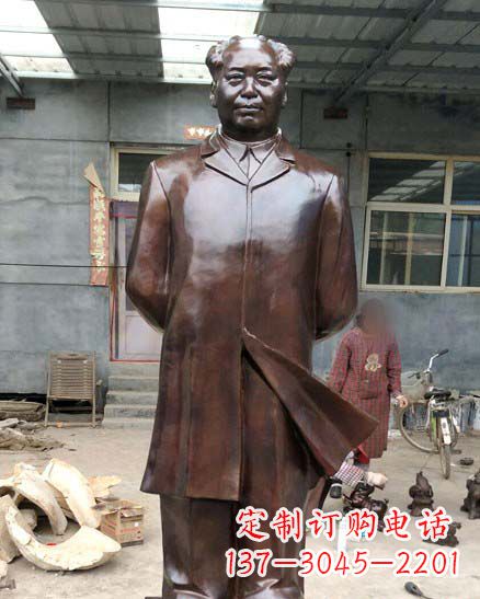 绵阳中国伟人毛泽东铜像