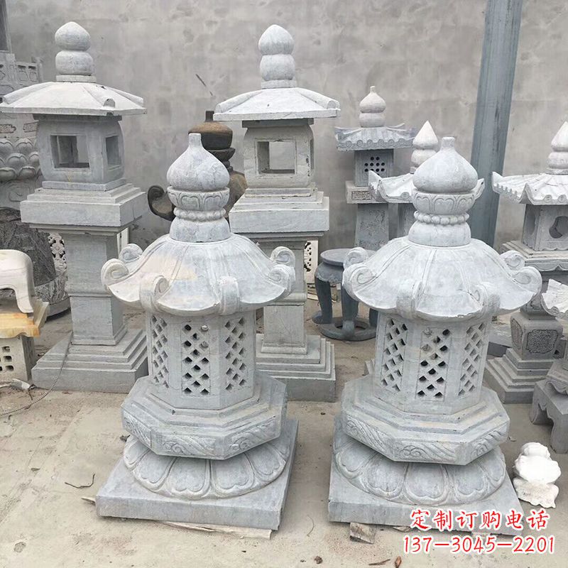 绵阳中式低墩石雕灯笼