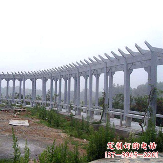 绵阳中式花架石雕长廊