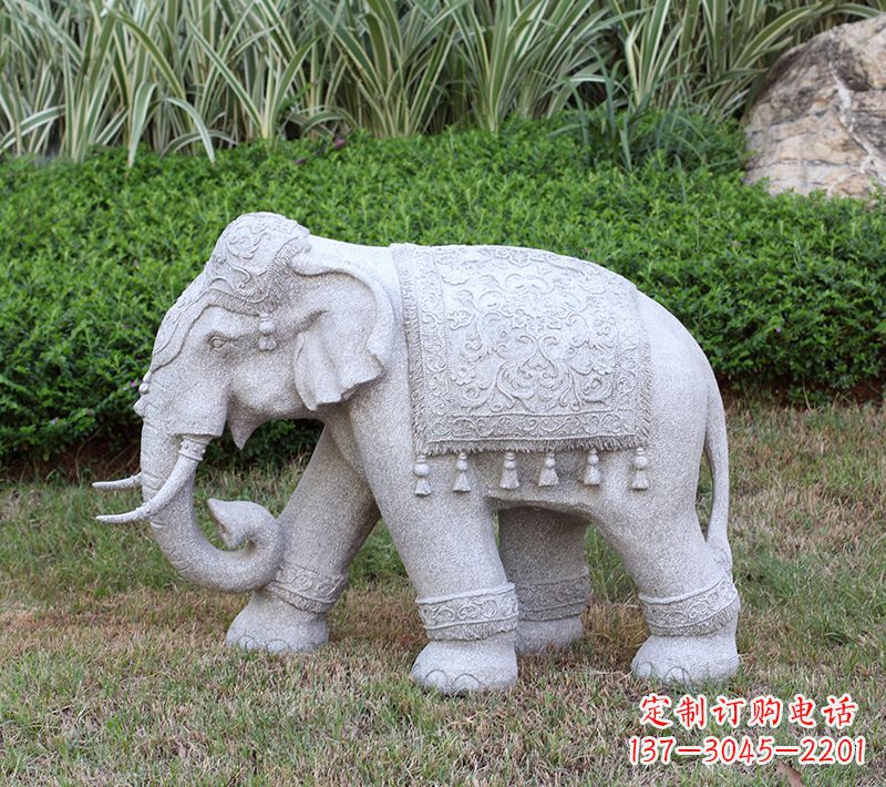 绵阳中式石雕大象