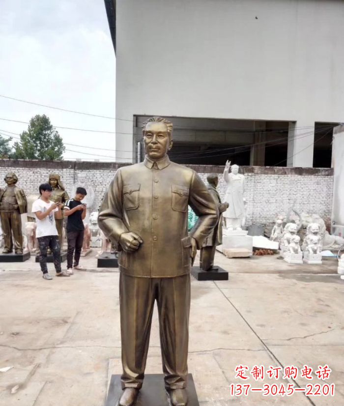绵阳周恩来铜雕 (3)