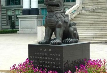 绵阳獬豸铜雕塑-法院门前神兽动物雕塑摆件