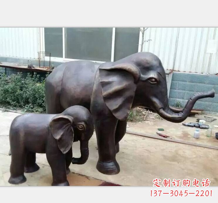 绵阳铸铜公园大象雕塑
