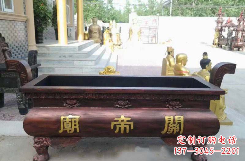 绵阳铸铜关帝庙香炉