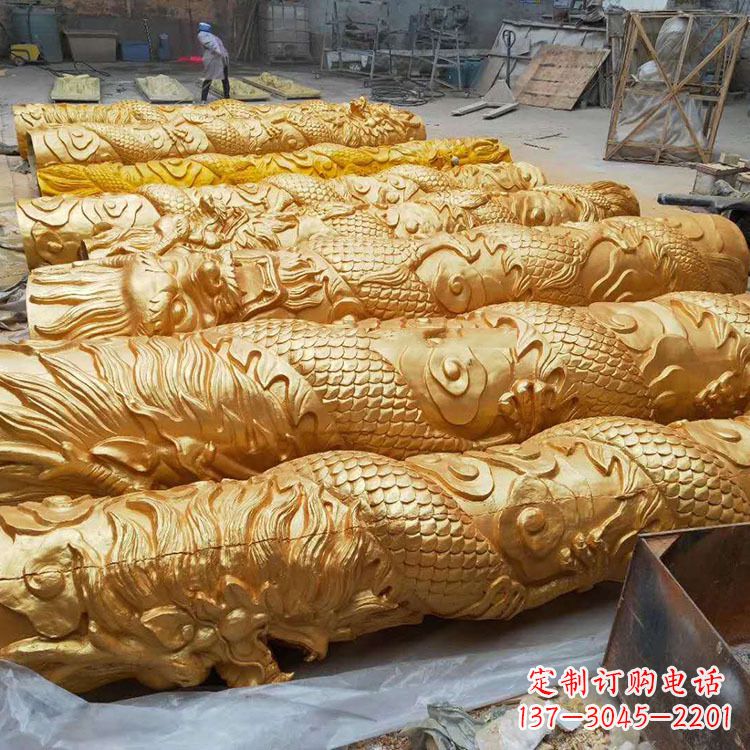 绵阳铸铜龙柱