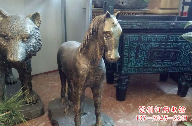 绵阳铸铜马雕塑222