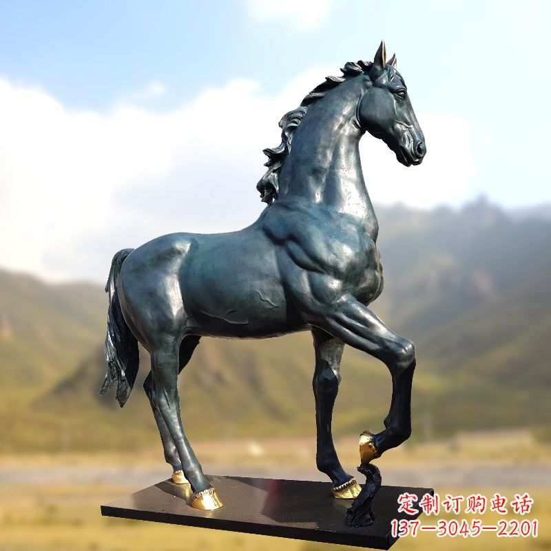 绵阳铸铜马铜雕塑