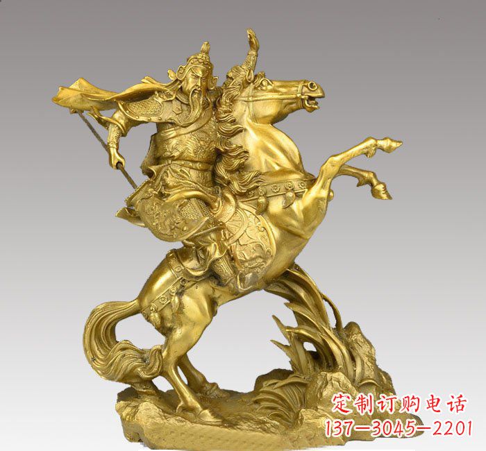绵阳铸铜骑马关公