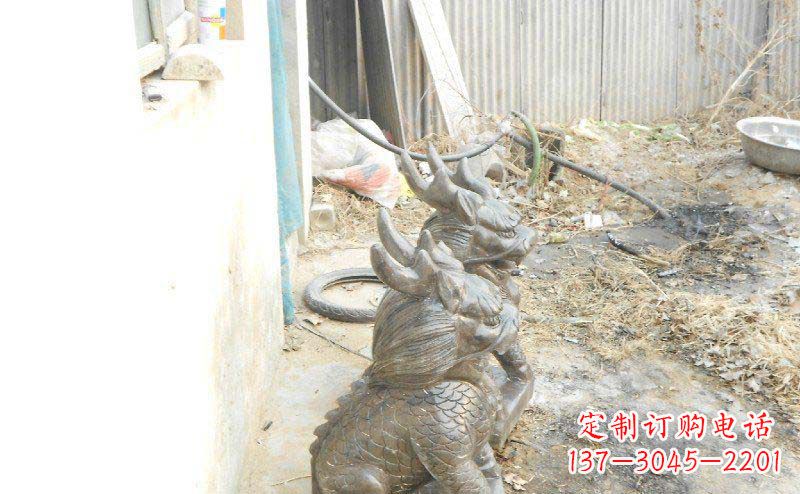 绵阳铸铜麒麟古代神兽铜雕