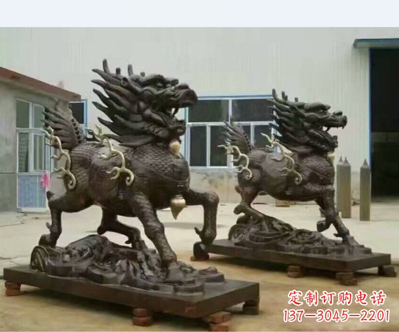 绵阳铸铜企业麒麟雕塑