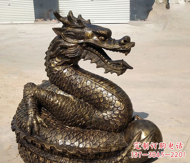 绵阳铸铜神龙雕塑