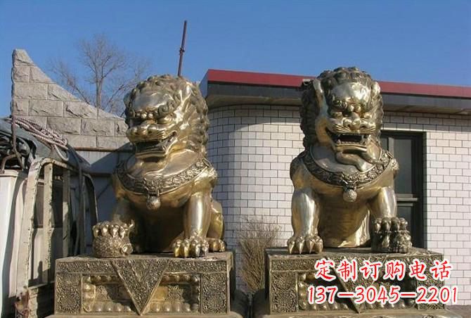 绵阳铸铜狮子雕塑