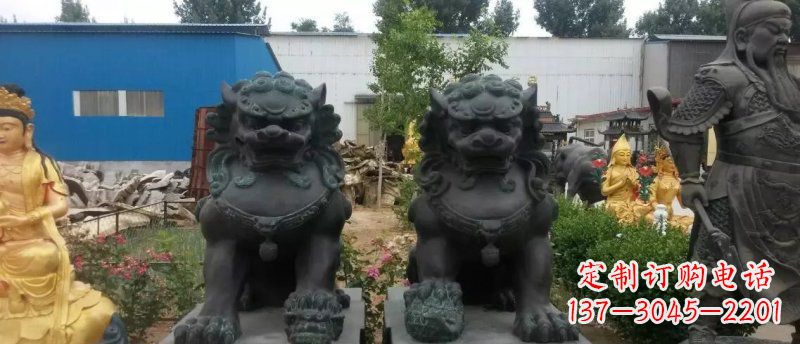 绵阳铸铜狮子看门狮子铜雕