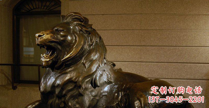 绵阳铸铜狮子铜雕 (2)