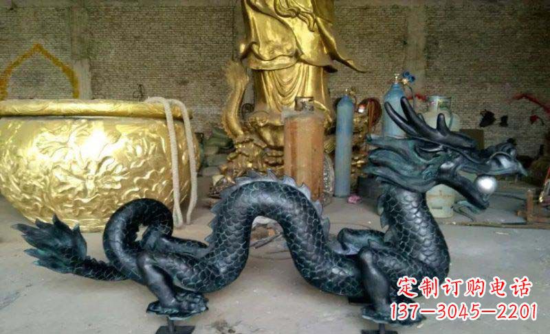 绵阳铸铜双龙戏珠广场铜雕