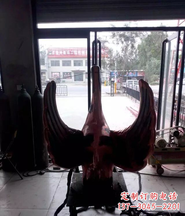 绵阳铸铜天鹅公园动物铜雕 (2)