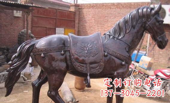 绵阳紫铜马公园铜雕