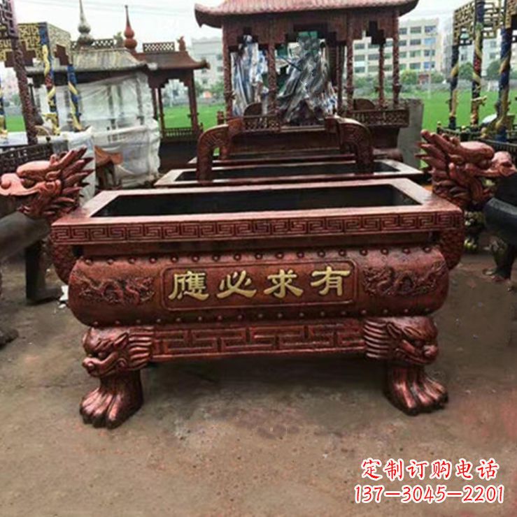 绵阳紫铜香炉雕塑