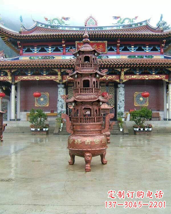 绵阳宗教庙宇香炉铜雕