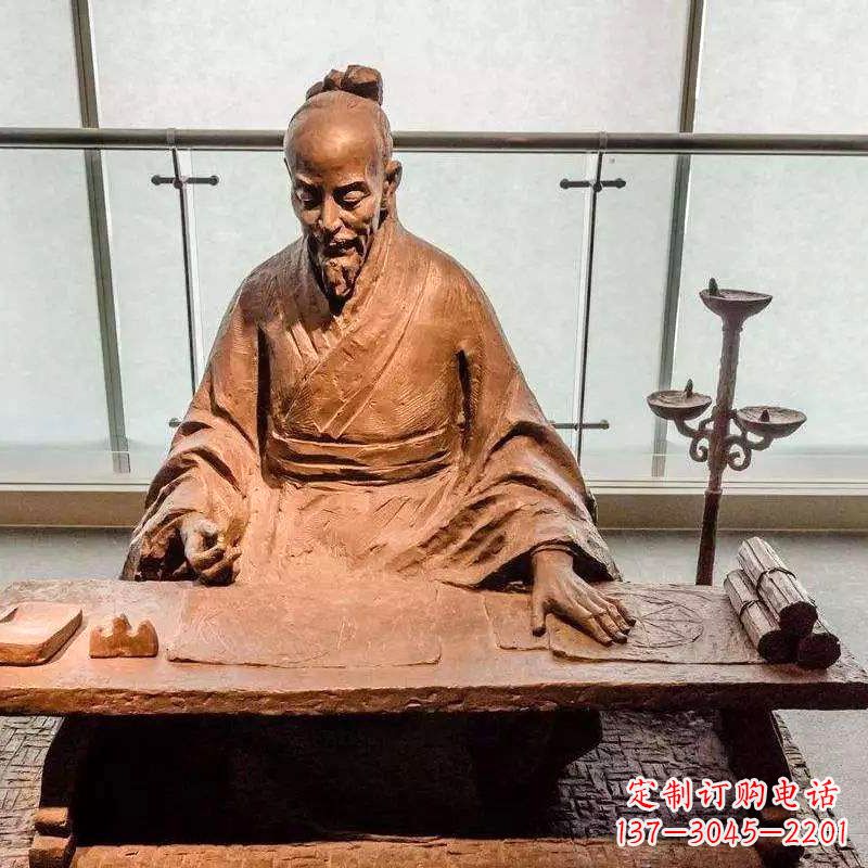 绵阳祖冲之圆周率情景小品雕塑-中国古代数学家著名历史人物